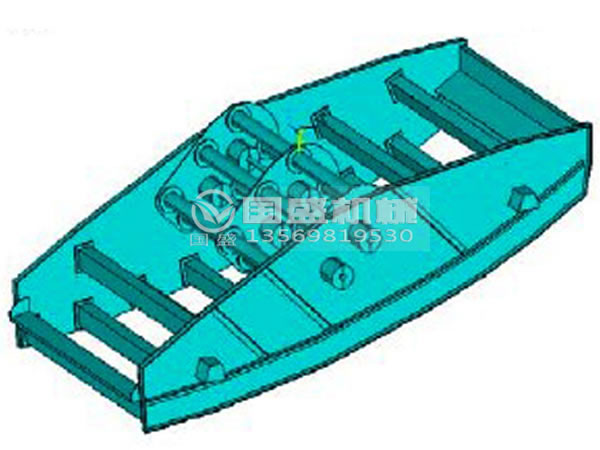 香蕉振動篩結構示意圖 香蕉振動篩結構示意圖